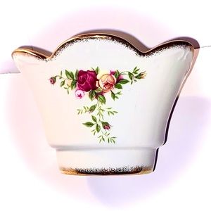 Royal Albert sweet dish candy bowl never used old country roses 1962